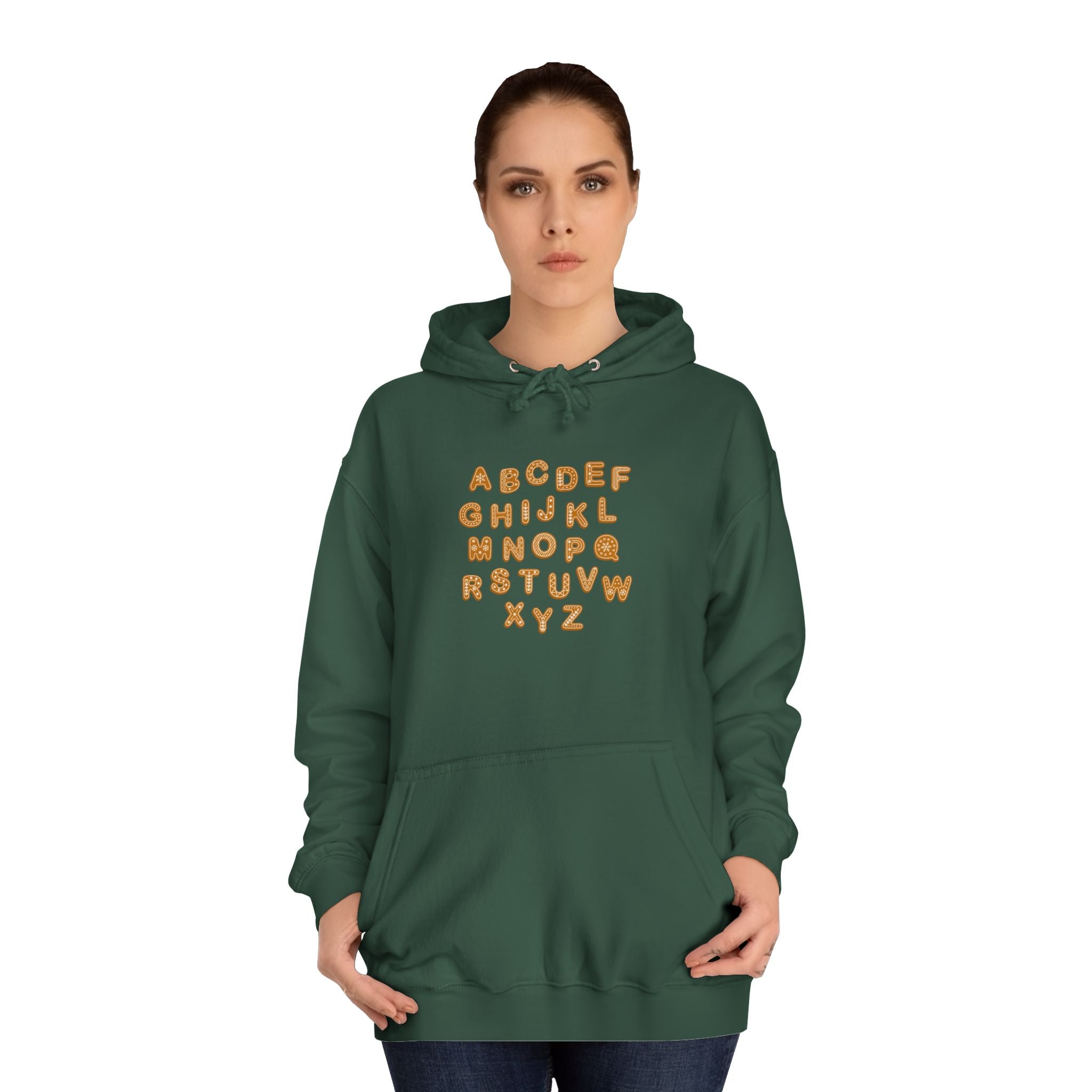 Cookie Alphabet Hoodie | Letters A to Z Cookie Font Sweatshirt