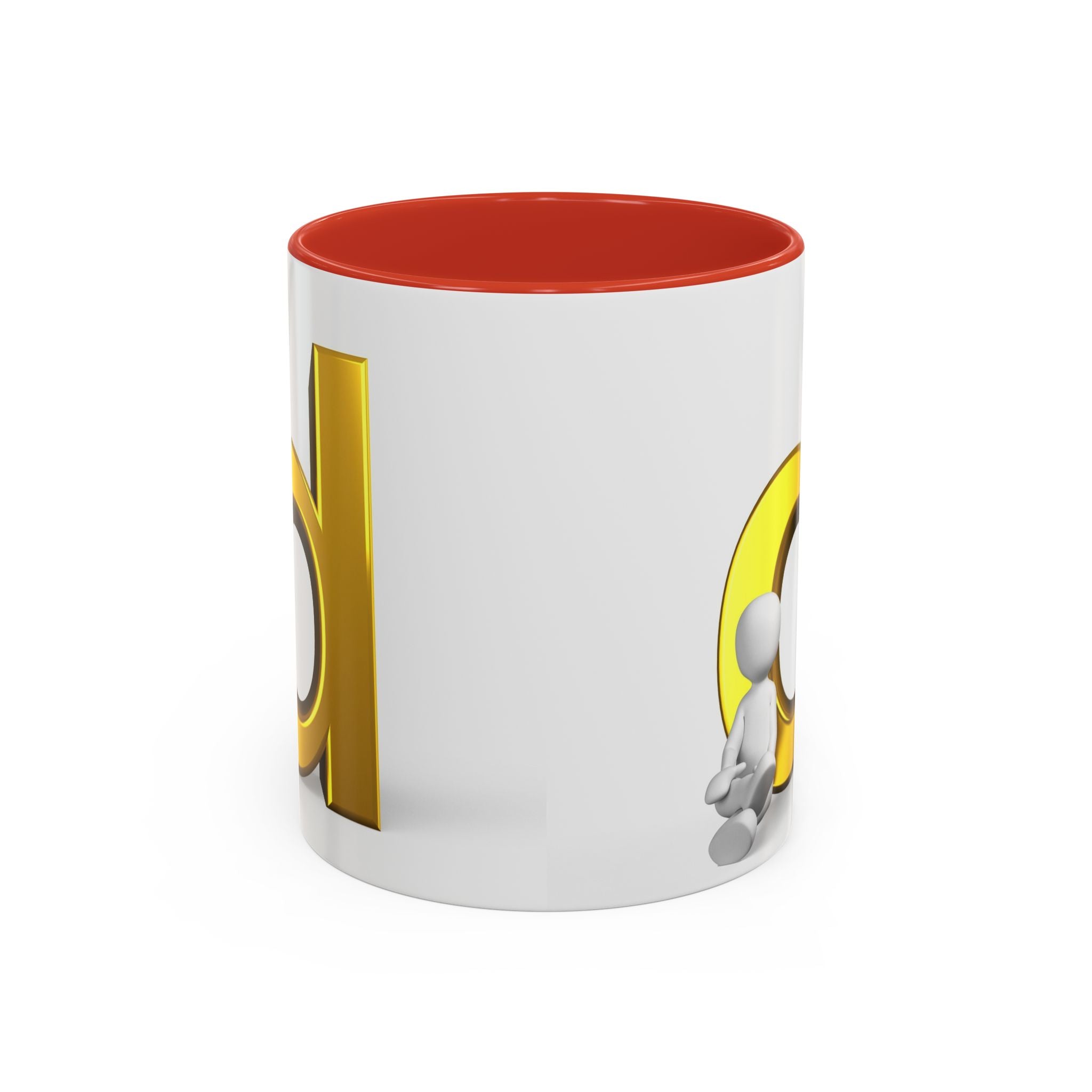 Mug Lettre D Dorée | Mug à Café Bicolore 11oz 15oz