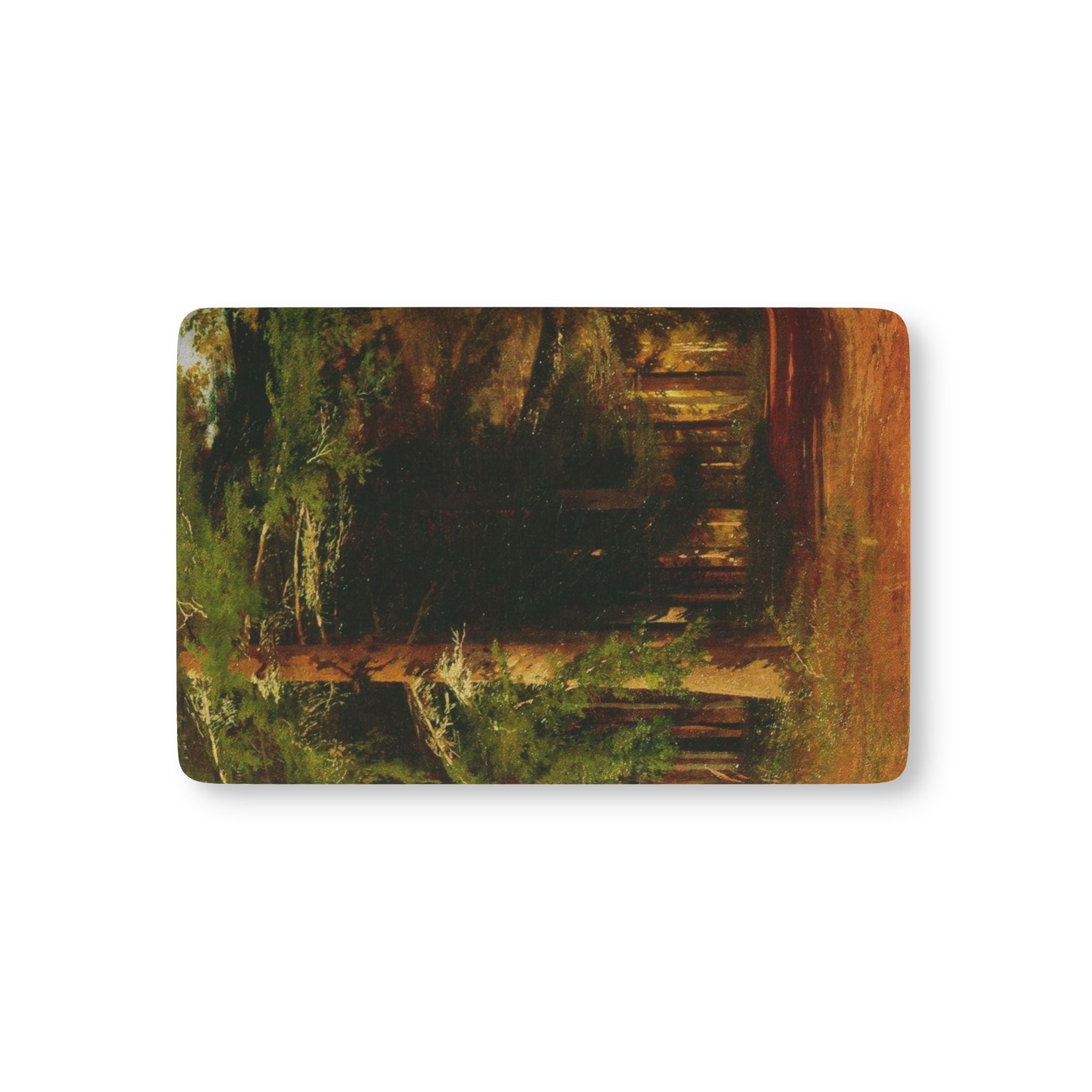Forest Landscape Baby Fitted Crib Sheet | Woodland Trees Nursery Bedding