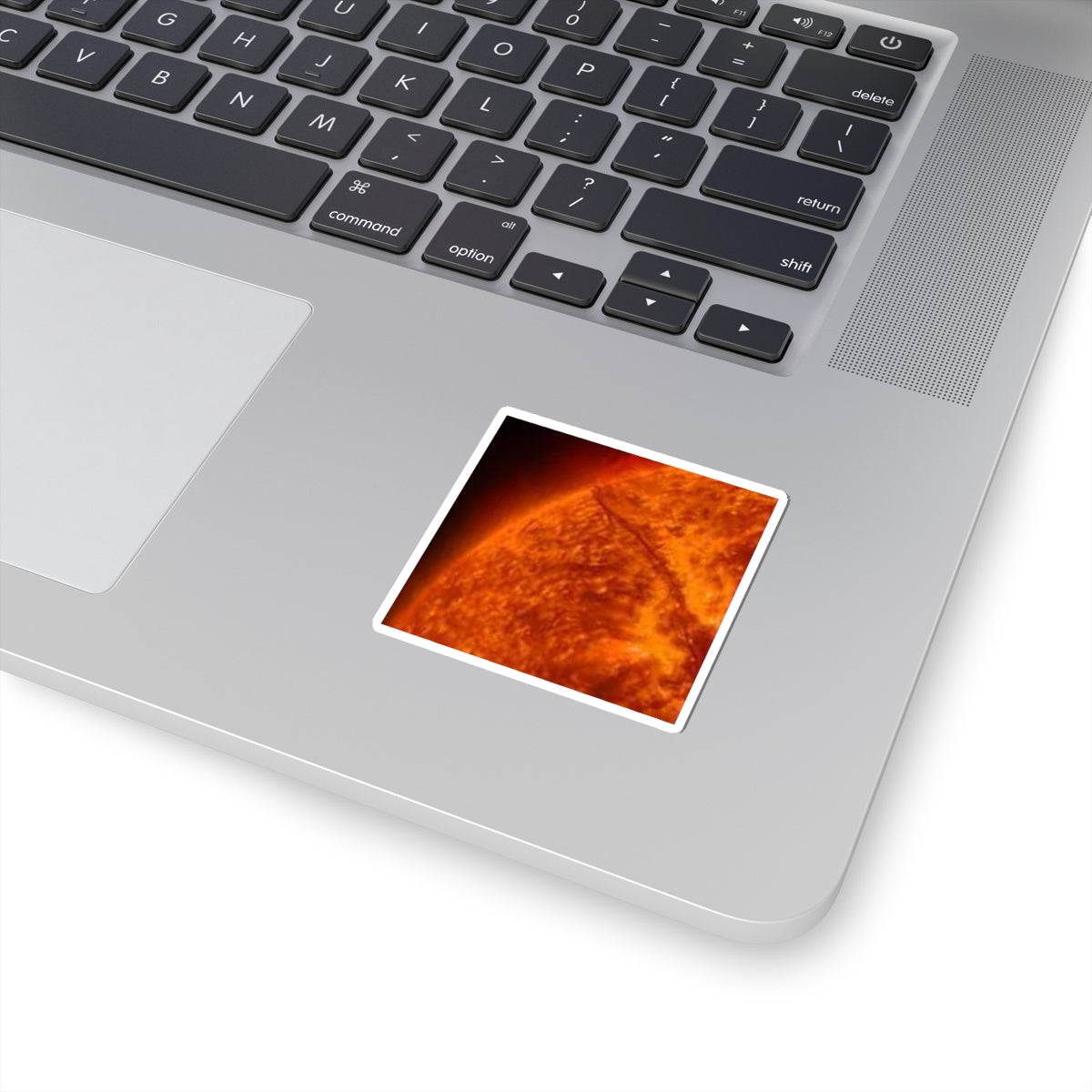 Solar Flare Sun Sticker | Kiss-Cut Vinyl Space Sunburst Decal