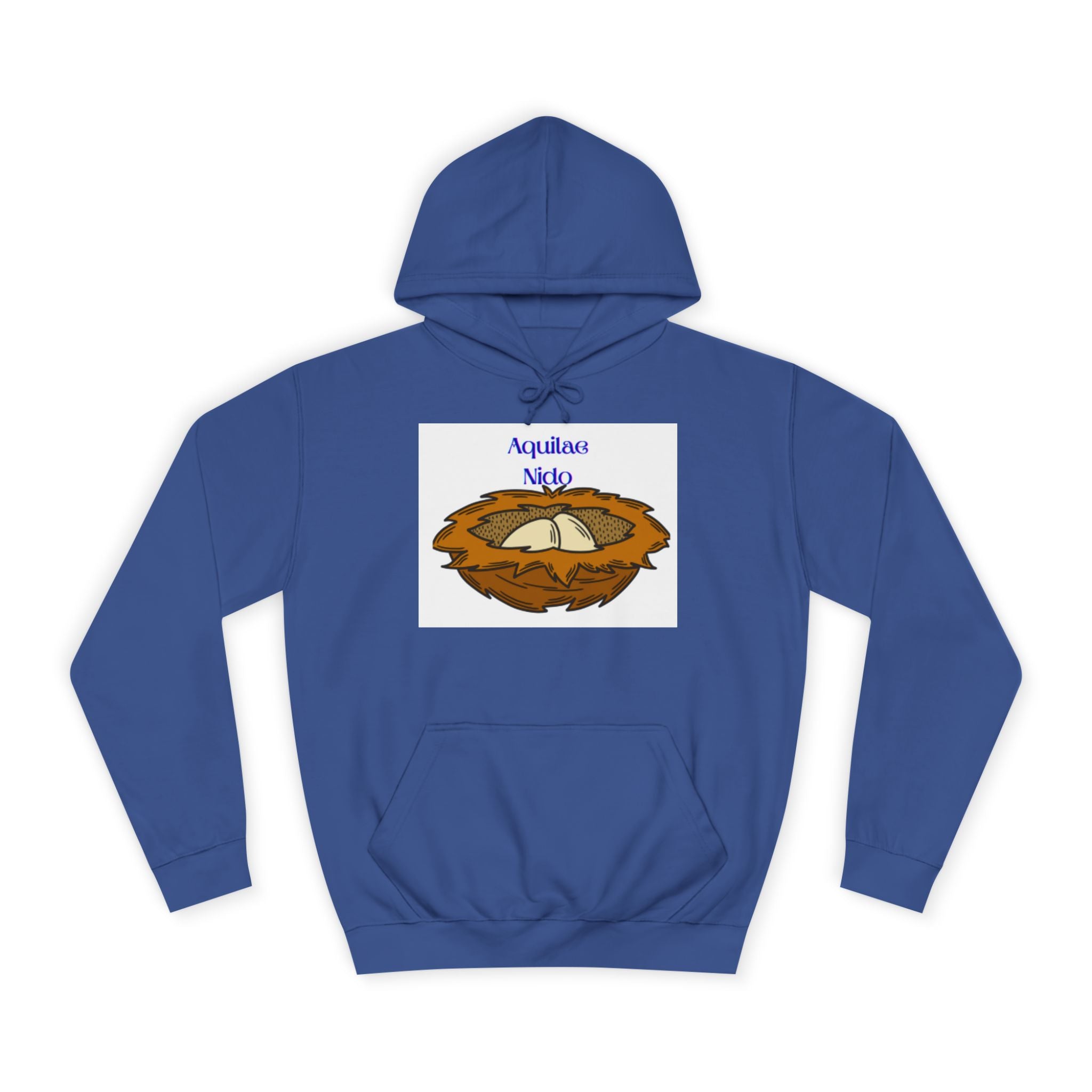 Sweat à capuche illustration Nid Aquilae Nido | Style blason universitaire
