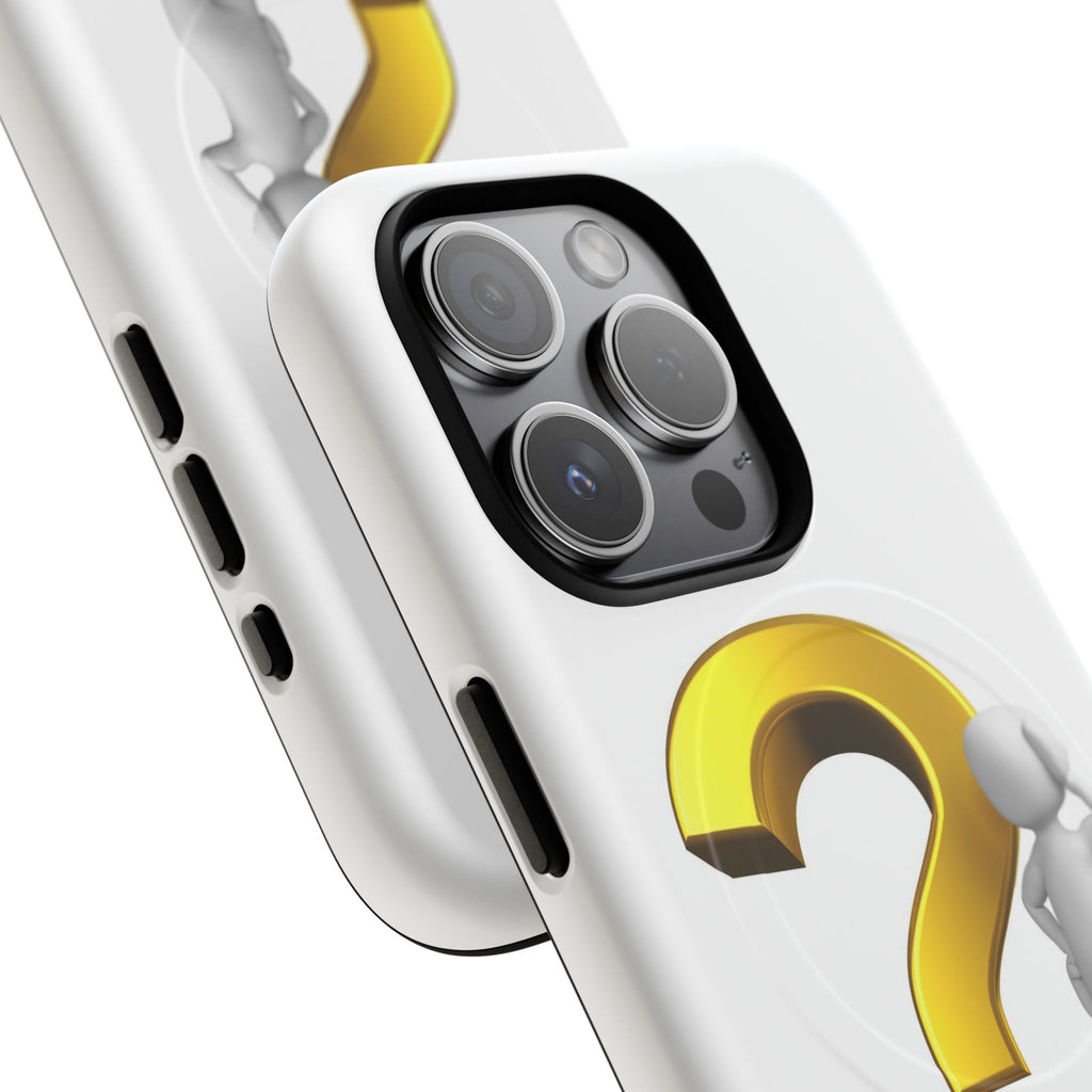 3D Question Mark Figure phone case | Tough Magnetic Case