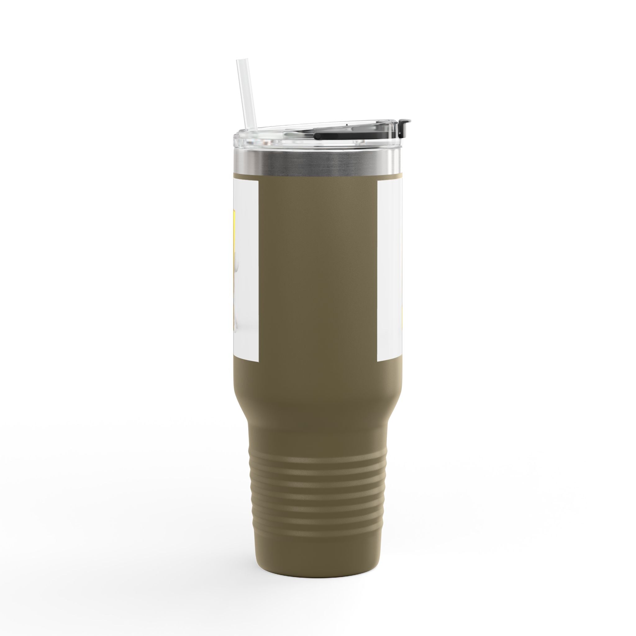 3D Character with Gold Exclamation Mark Travel Mug | 40oz Insulated Tumbler