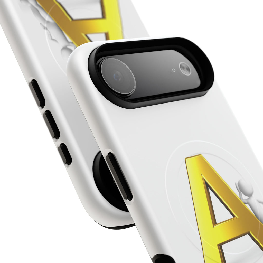 Gold Letter A Phone Case | Tough Magnetic Case, Initial Monogram