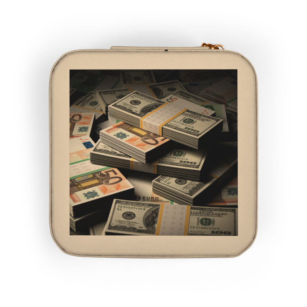 Stack of Cash Jewelry Travel Case | Compact Portable Organizer