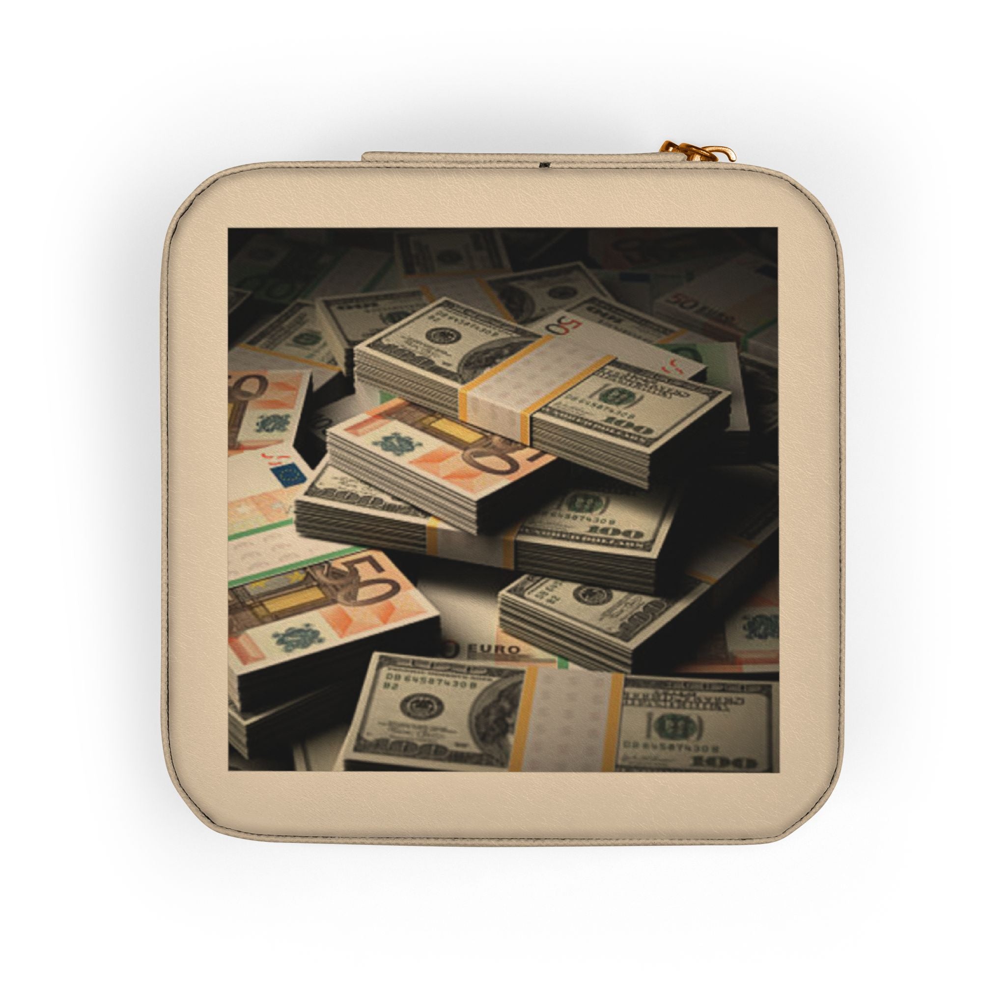 Stack of Cash Jewelry Travel Case | Compact Portable Organizer