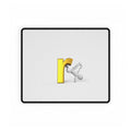 Gold Letter 'r' Breakdance Logo Desk Mat | Typography Mousepad