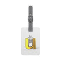 Gold 3D Letter U Luggage Tag | Rectangle Polyester