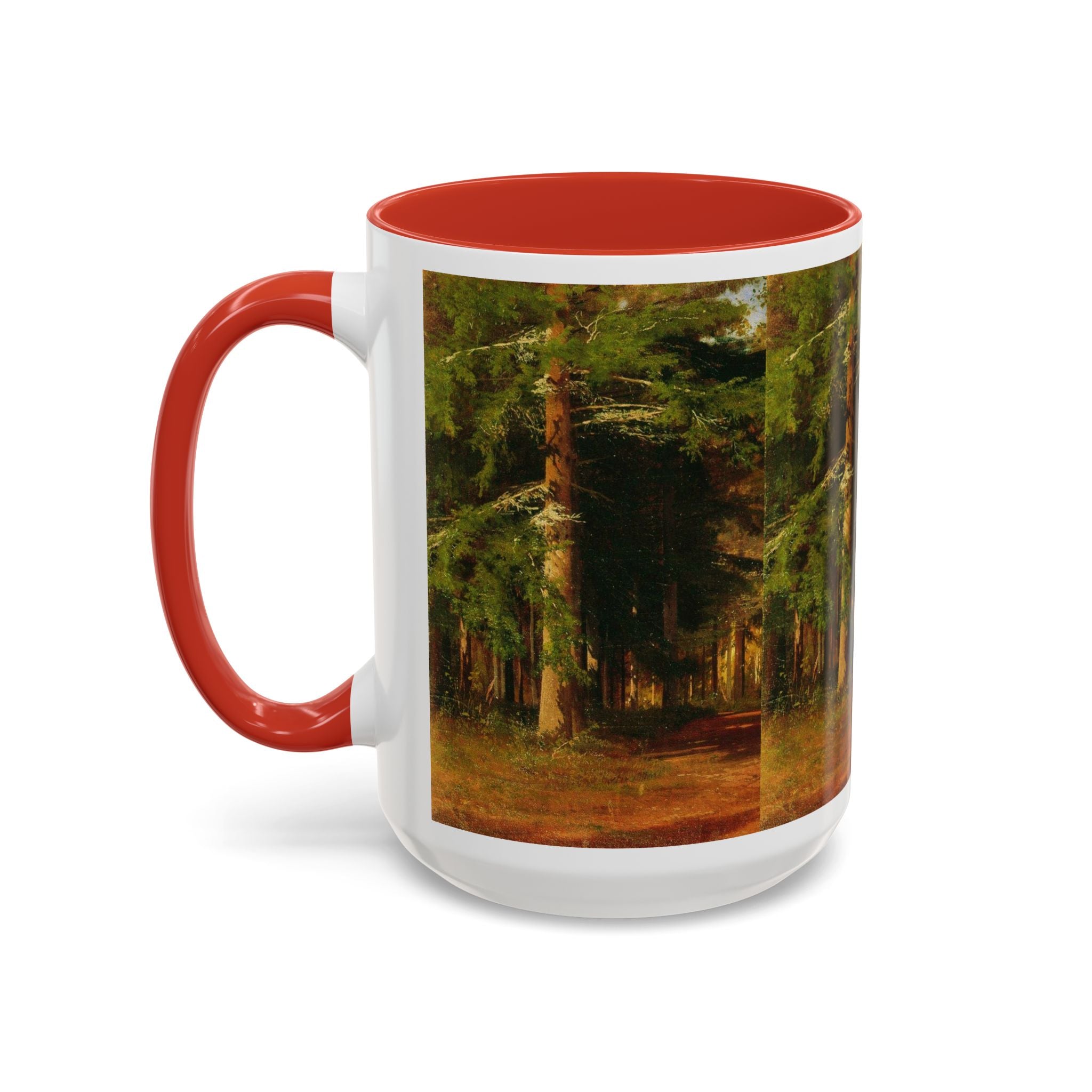 Waldweg-Malerei Tasse | Akzent-Kaffeetasse 11oz 15oz