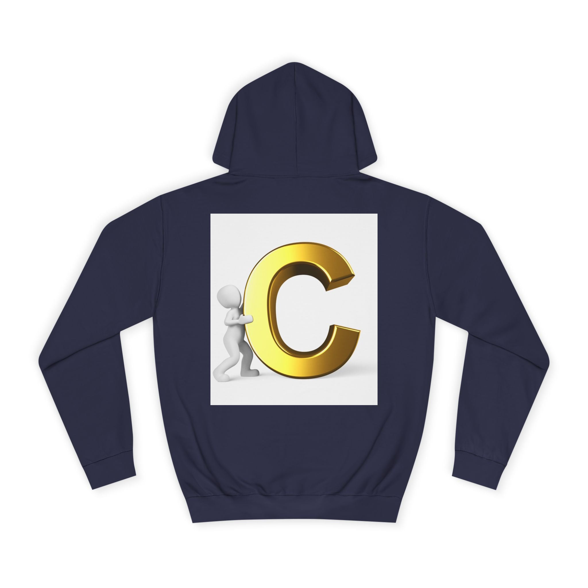 Gold Letter C Hoodie | Monogram Initial C Sweatshirt