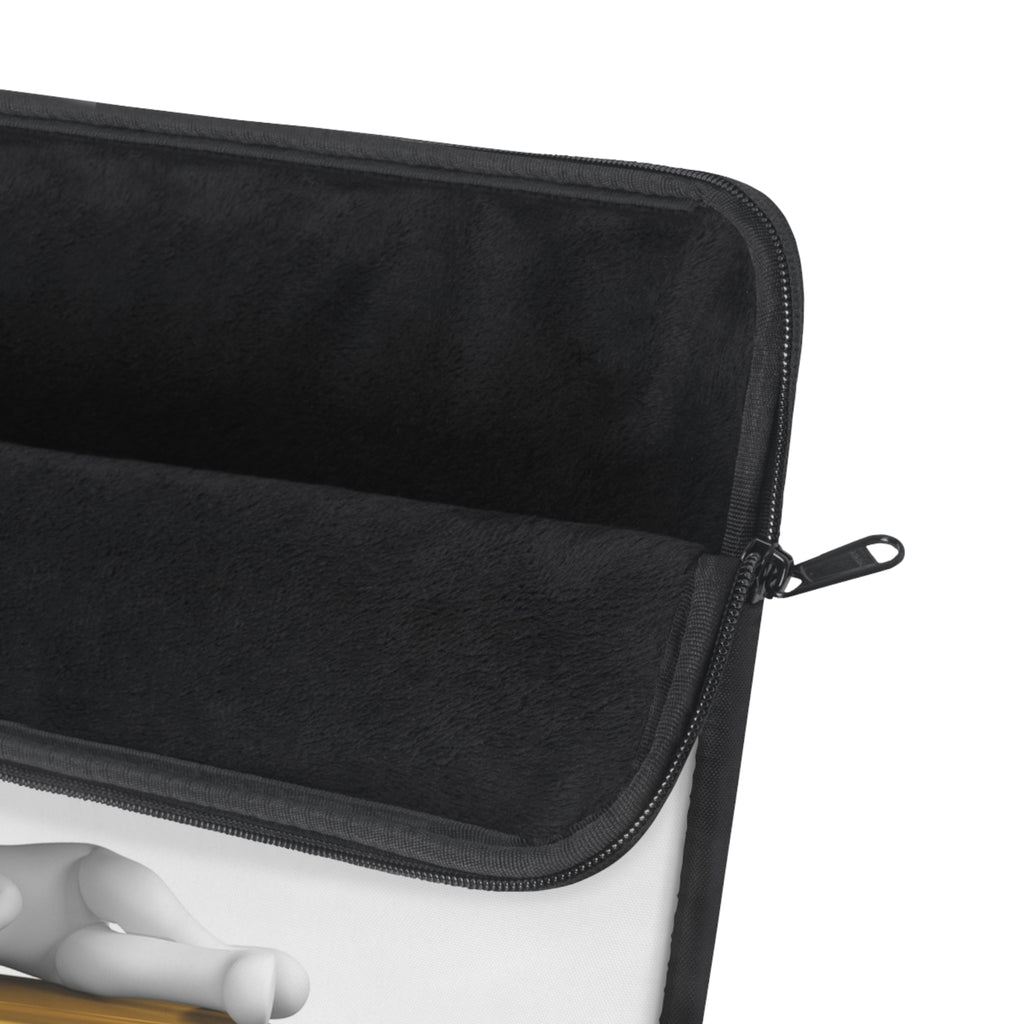Gold Letter E Monogram Laptop Sleeve | 3D Initial Design