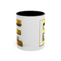 Gold 3D Buchstaben E Tasse | Akzent-Kaffeetasse