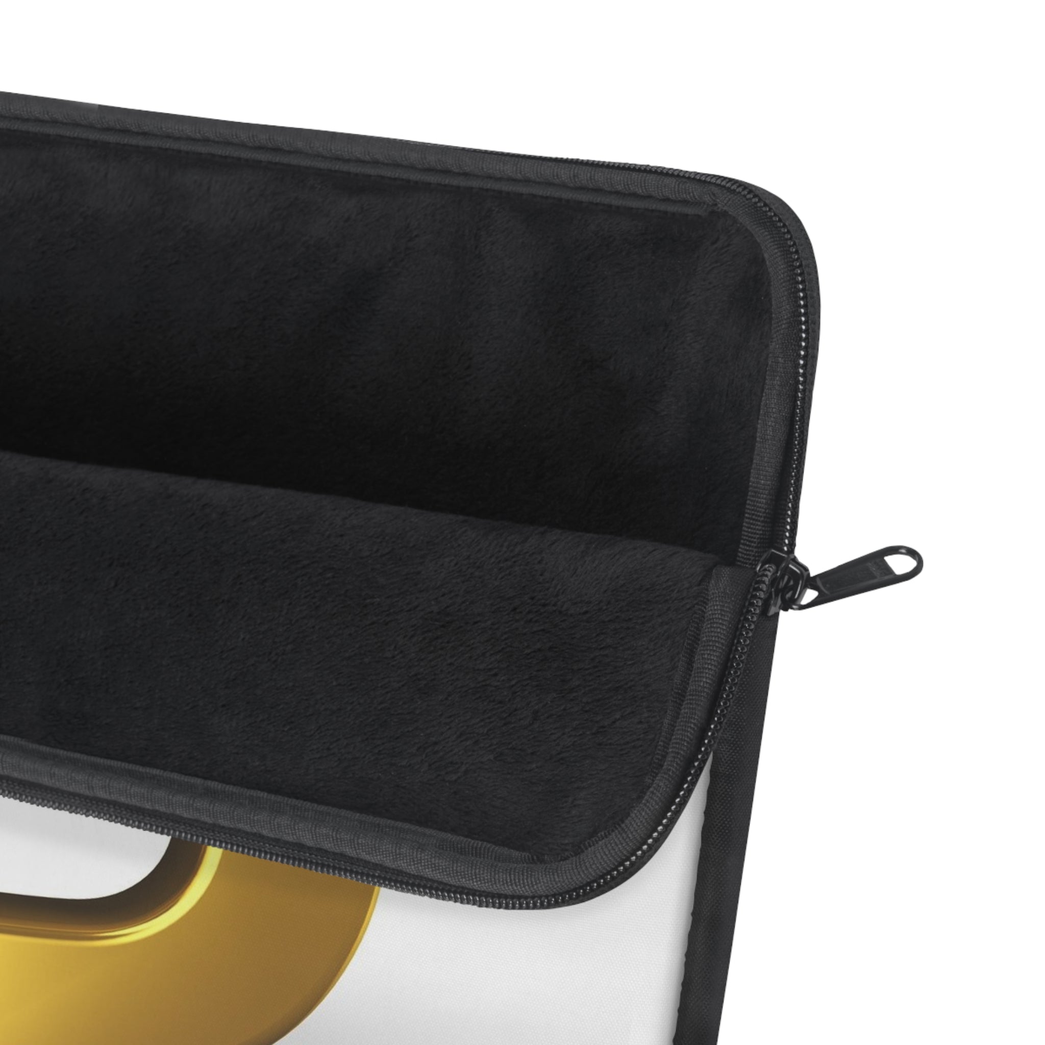 Gold Letter B Initial Laptop Sleeve | Monogram Alphabet Case