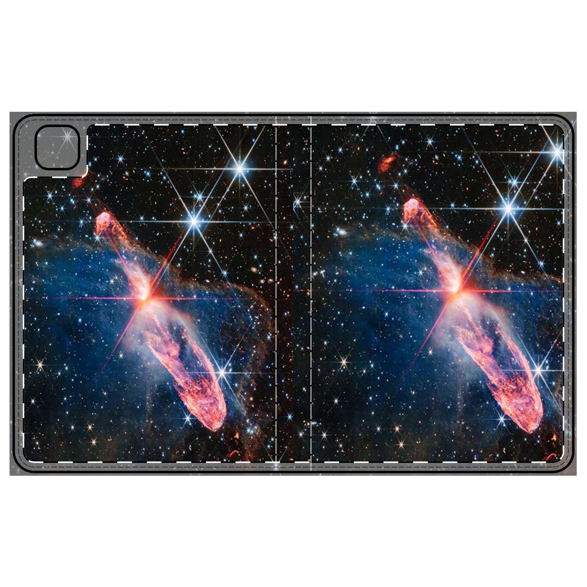 Étui Folio pour Tablette Nébuleuse Cosmique Galaxie | Étoiles Spatiales Astronomie