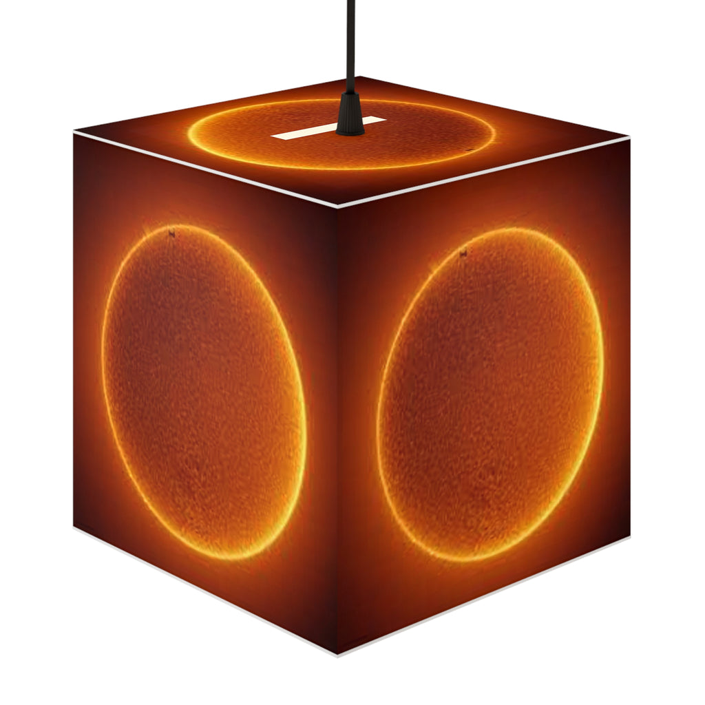 Solar Ring Sun Image Light Cube Lamp | Space Nebula Home Decor