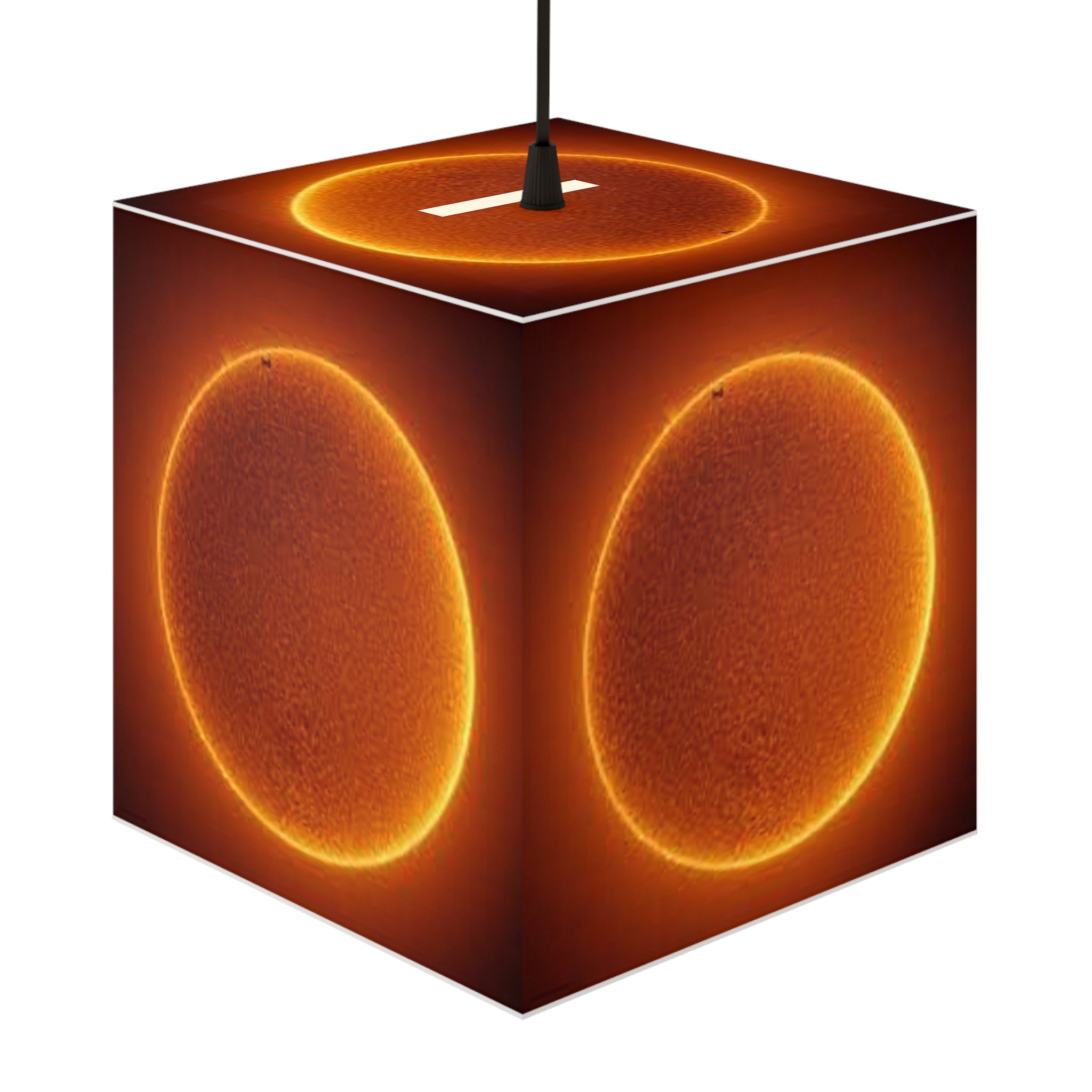 Solar Ring Sun Image Light Cube Lamp | Space Nebula Home Decor