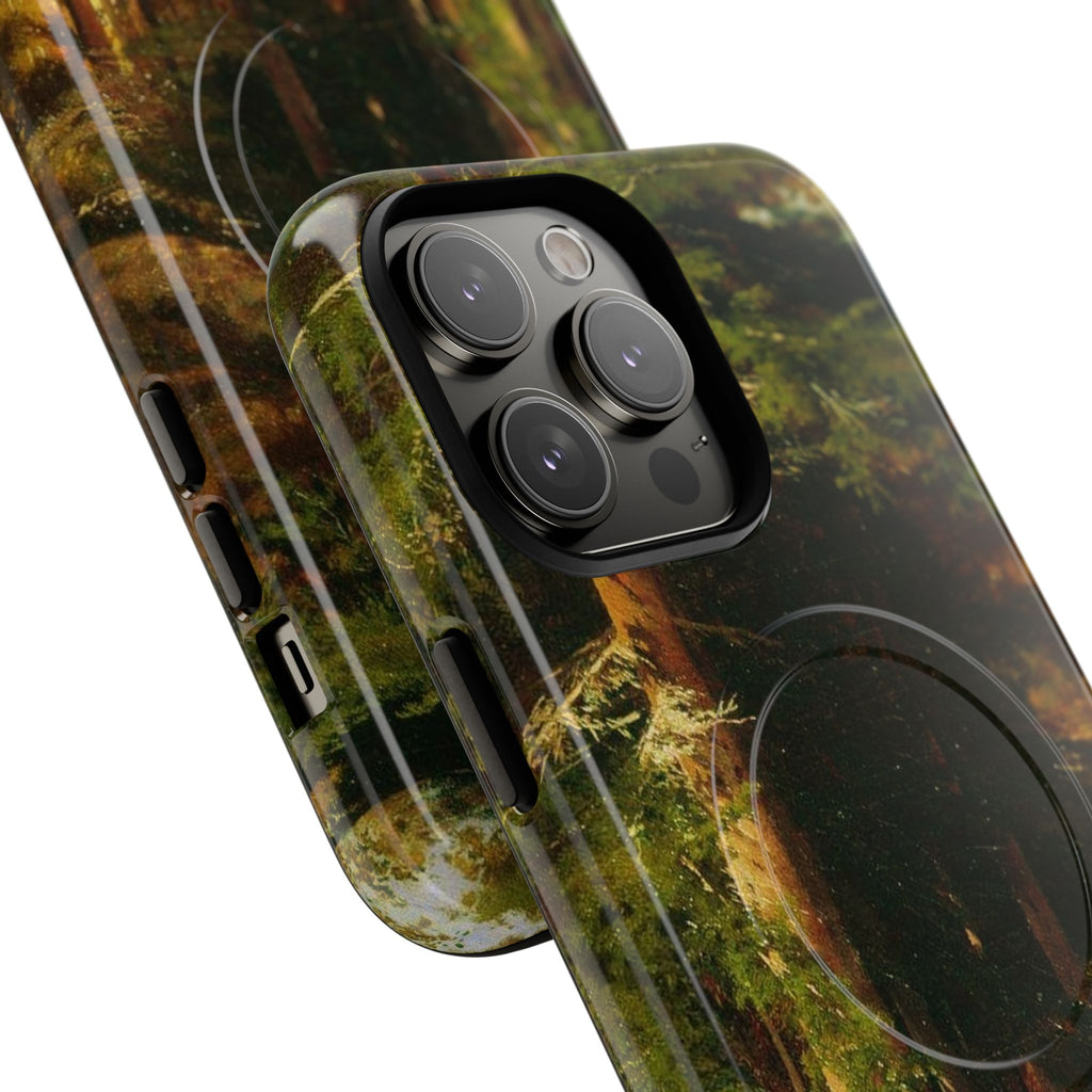 Autumn Forest Path phone case | Magnetic Tough Case, fall landscape art