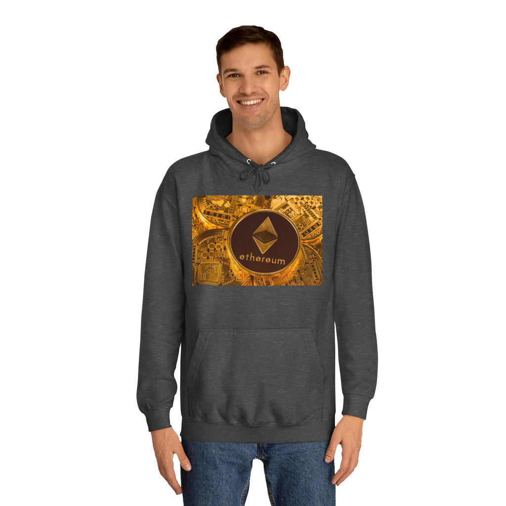 Ethereum Coin Hoodie | Crypto Logo Sweatshirt, Blockchain Design