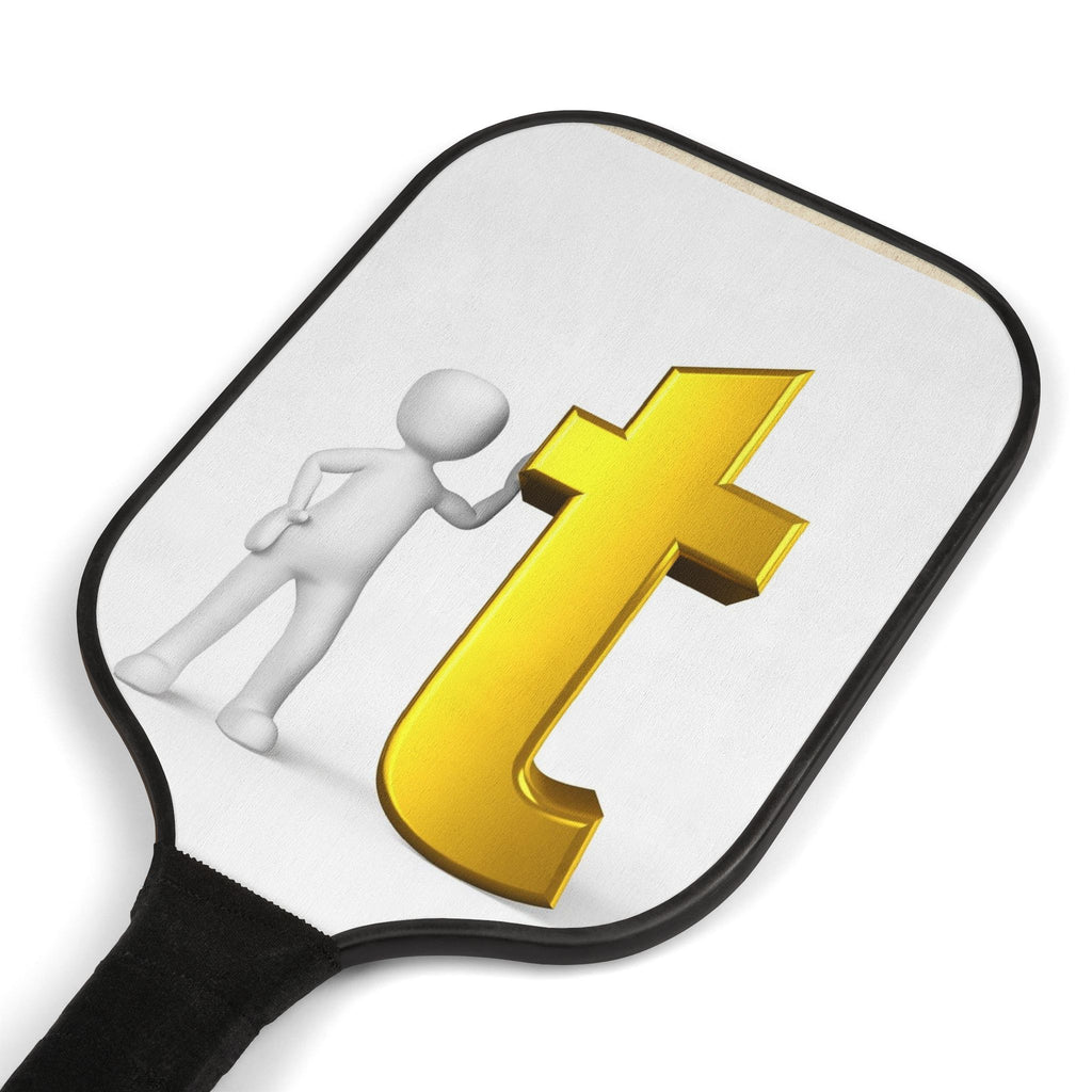 Yellow T Logo Pickleball Paddle Kit | Paddle Set with Balls