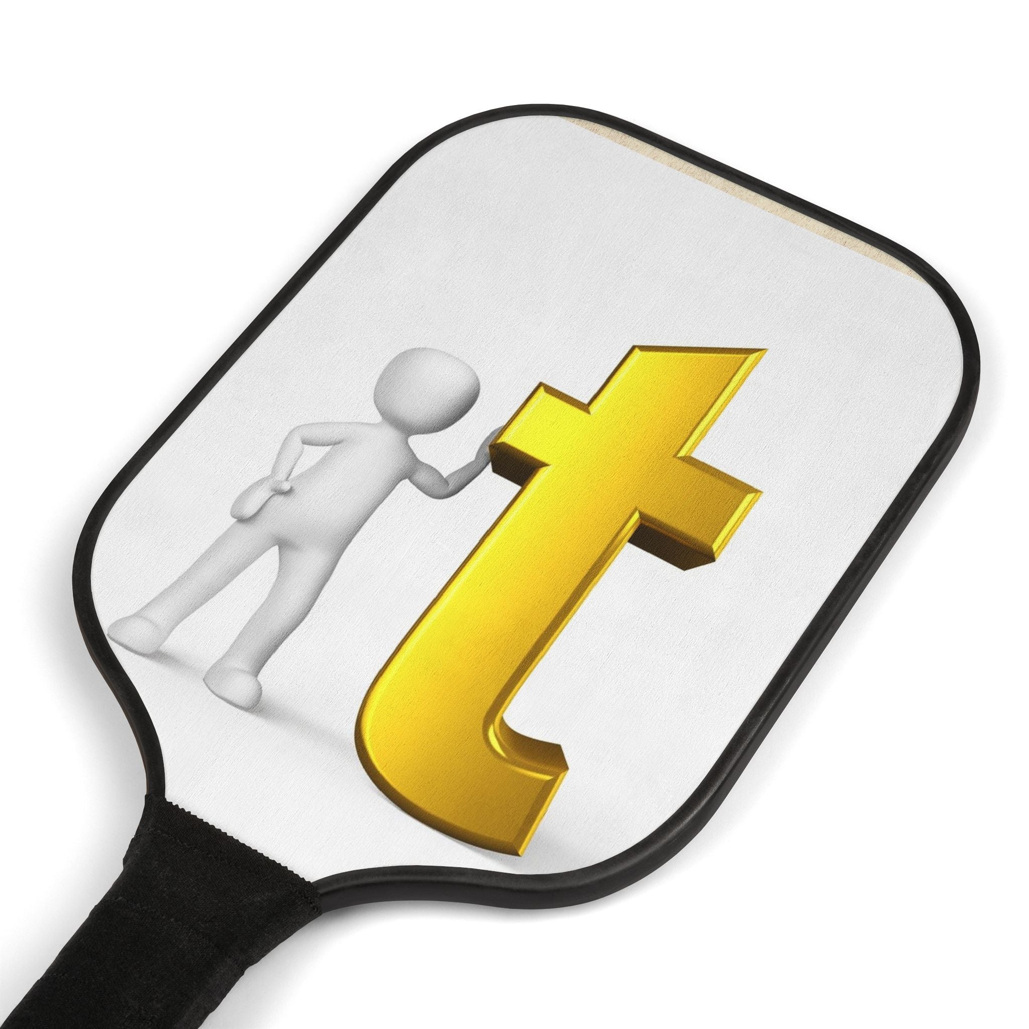 Yellow T Logo Pickleball Paddle Kit | Paddle Set with Balls