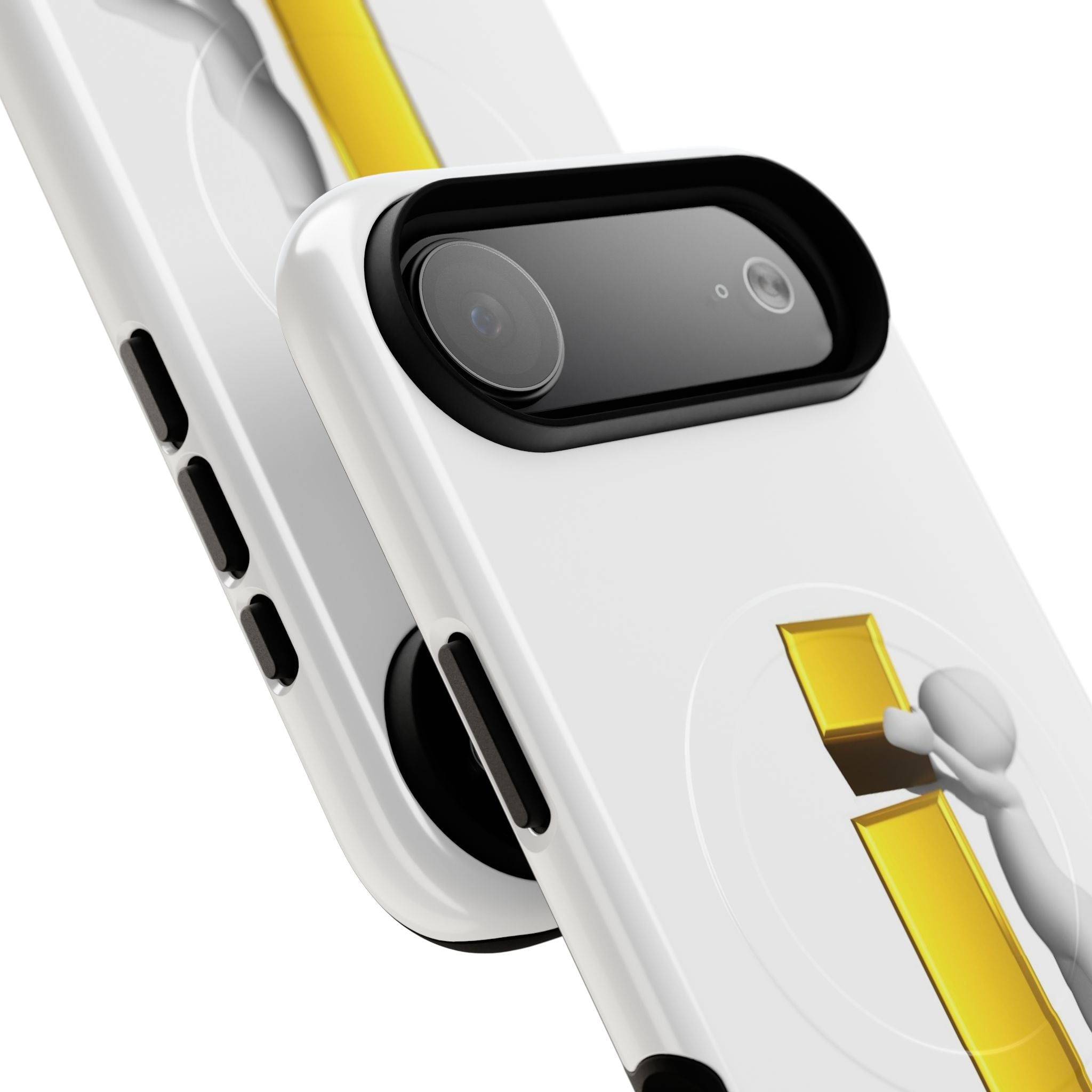 3D Character Gold Letter i phone case | Tough Magnetic Case