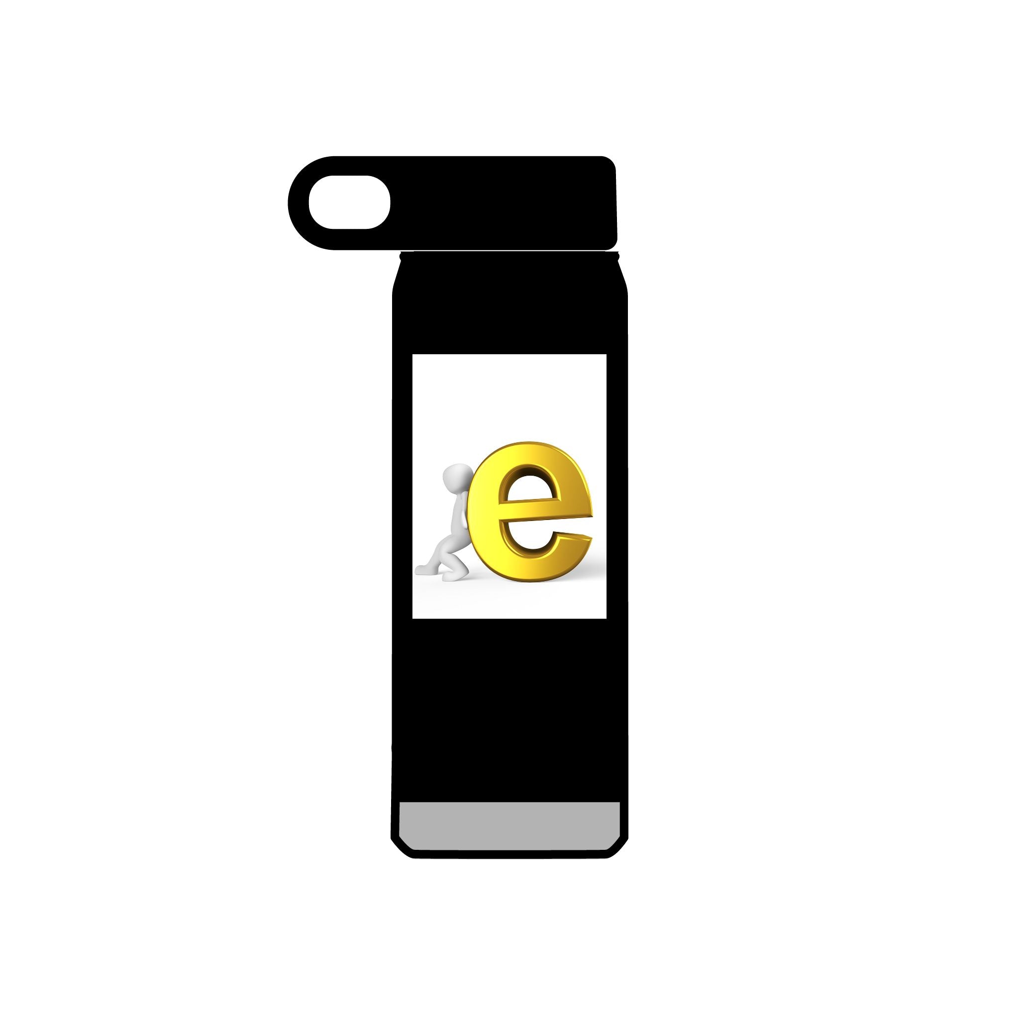 Yellow Letter E Character Water Bottle | 20oz