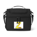 Gold Letter Z Cooler Bag | Monogram Initial Lunch Cooler, Insulated Portable Cooler