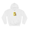 Gold Letter S with Character Hoodie | Initial Monogram Sweatshirt