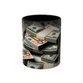 Geldstapel-Tasse | Akzent-Kaffeetasse 325 ml 444 ml, Bargeld-Muster