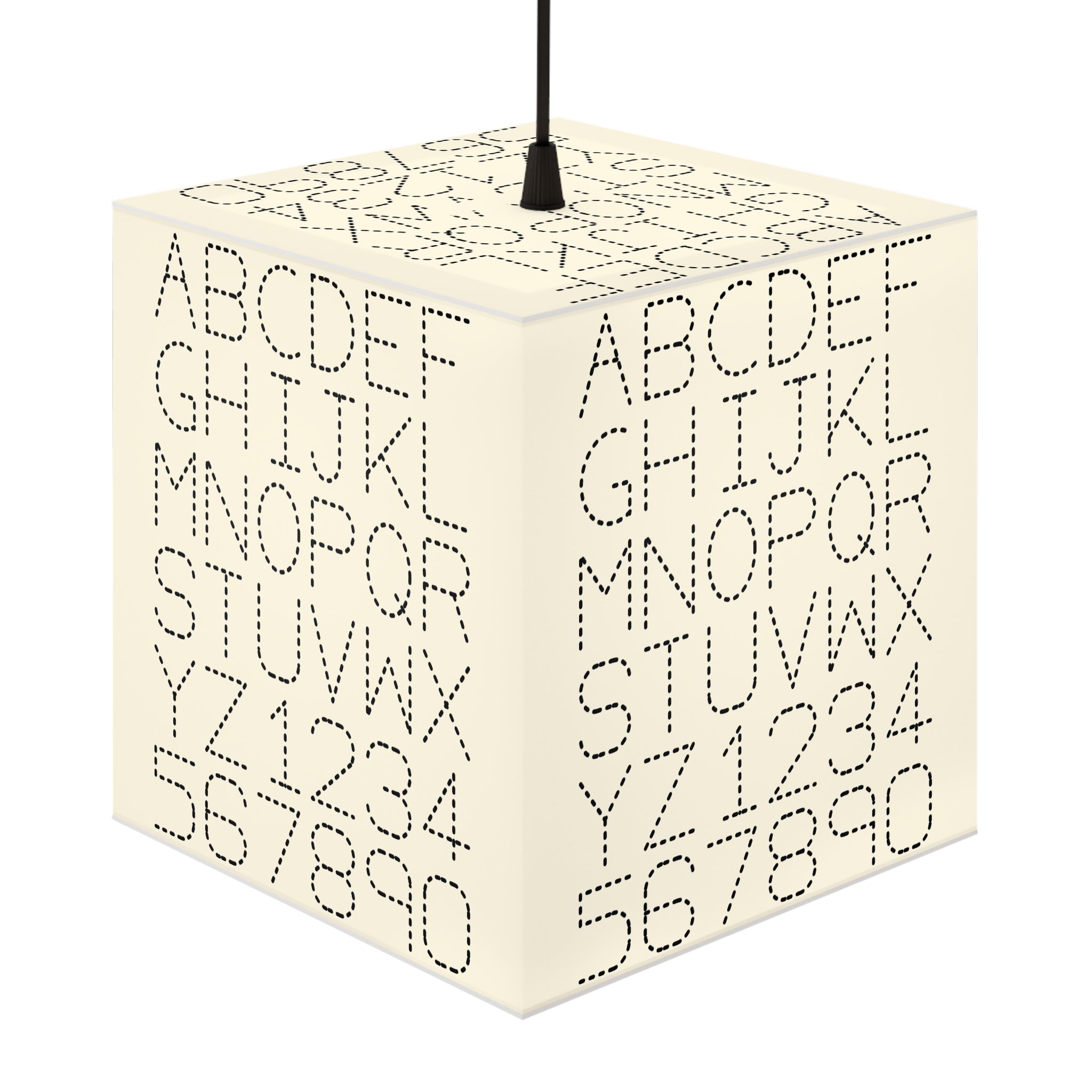 Dotted Alphabet Light Cube Lamp | ABC 123 Nursery Nightlight