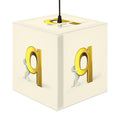 3D Gold Letter Q Design Light Cube Lamp | Alphabet Letter Q Night Light