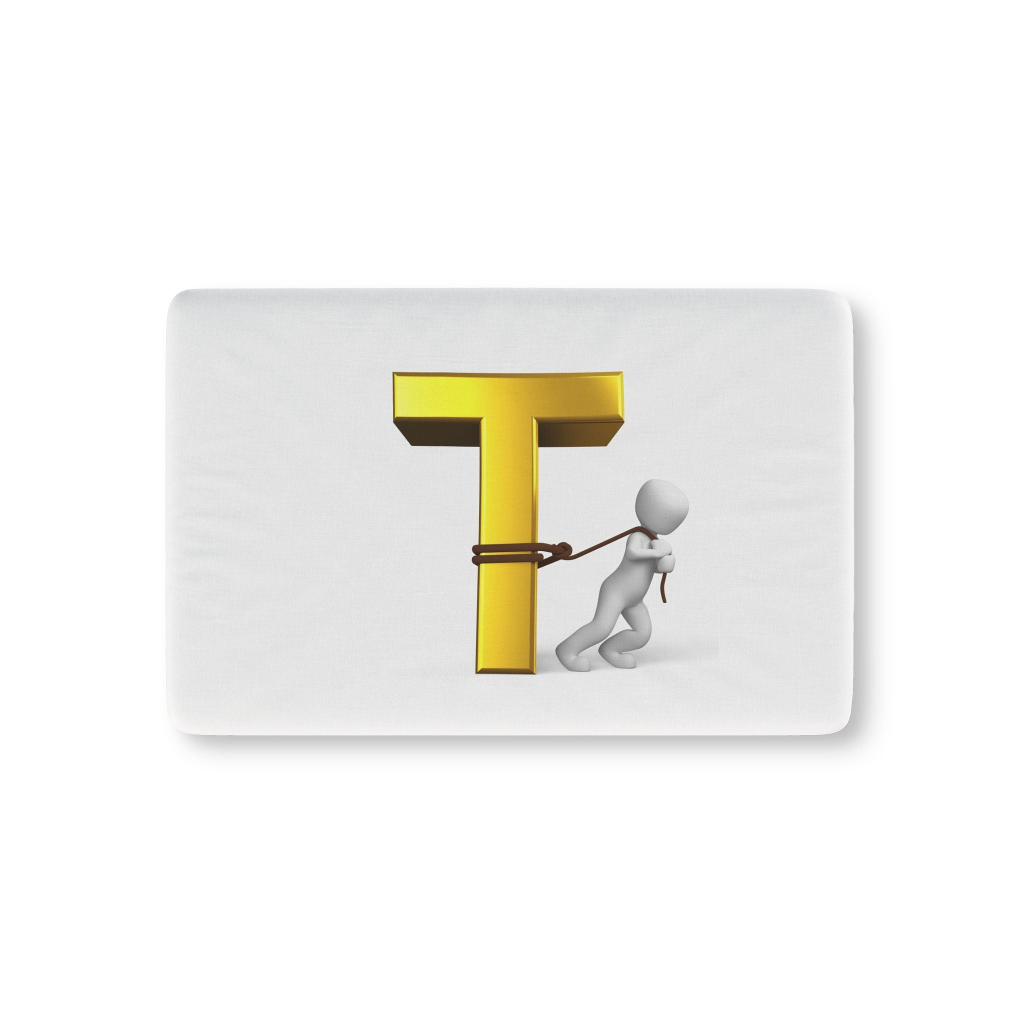 Letter T Pulling Figure baby fitted crib sheet | Alphabet Nursery