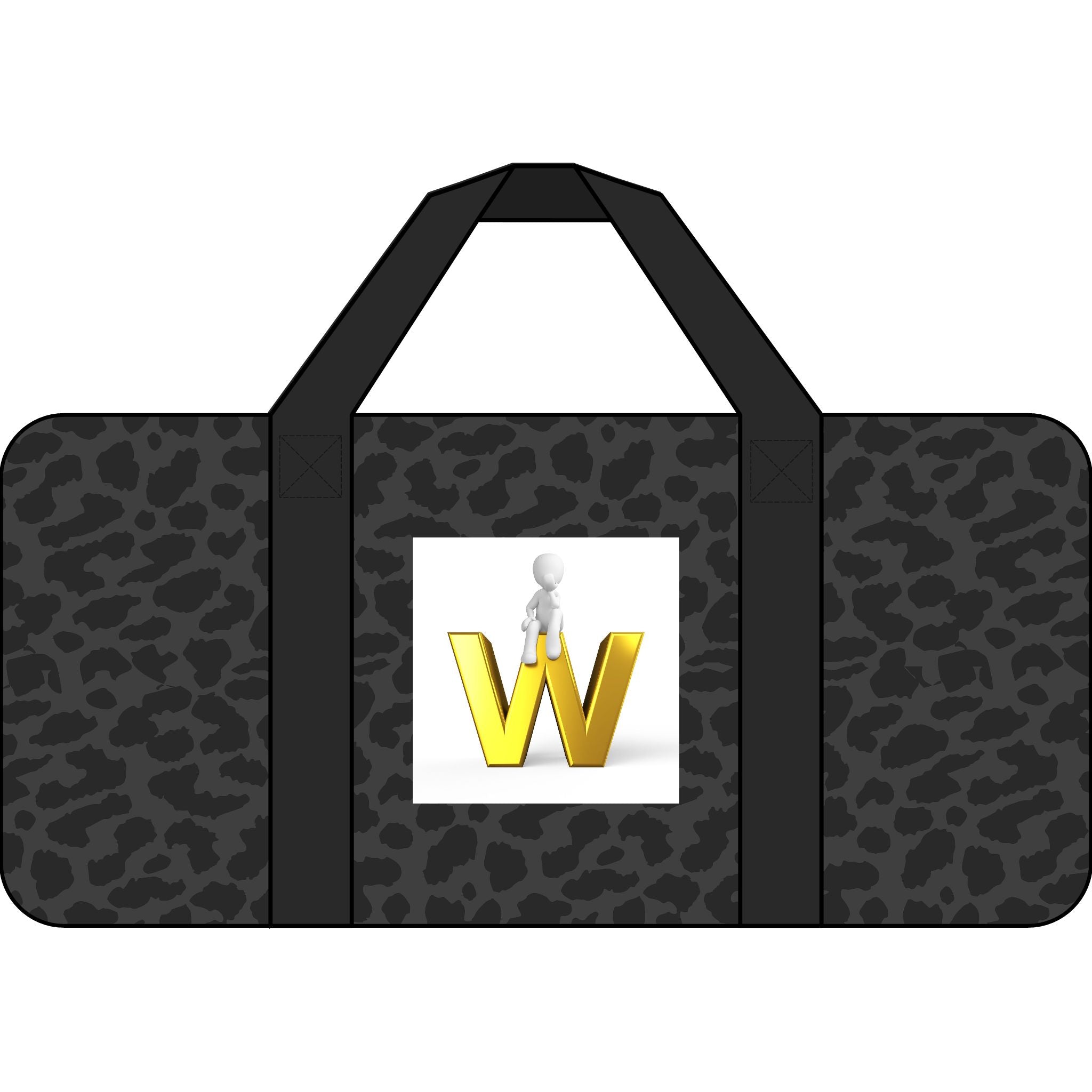 Yellow 3D W Logo Tripper Duffel Bag | Checker or Camo Strap