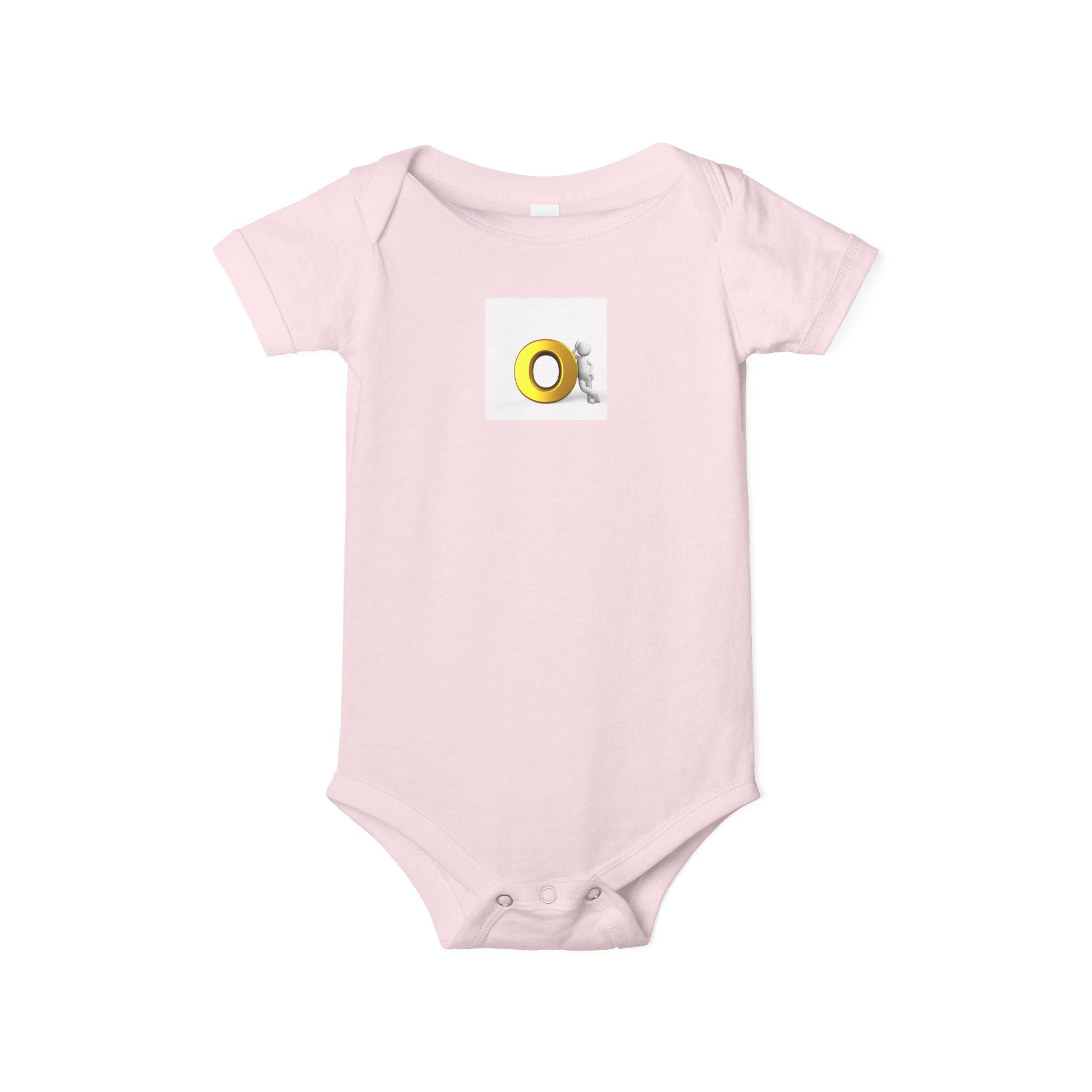 Grenouillère bébé lettre O or | Dors-bien bébé