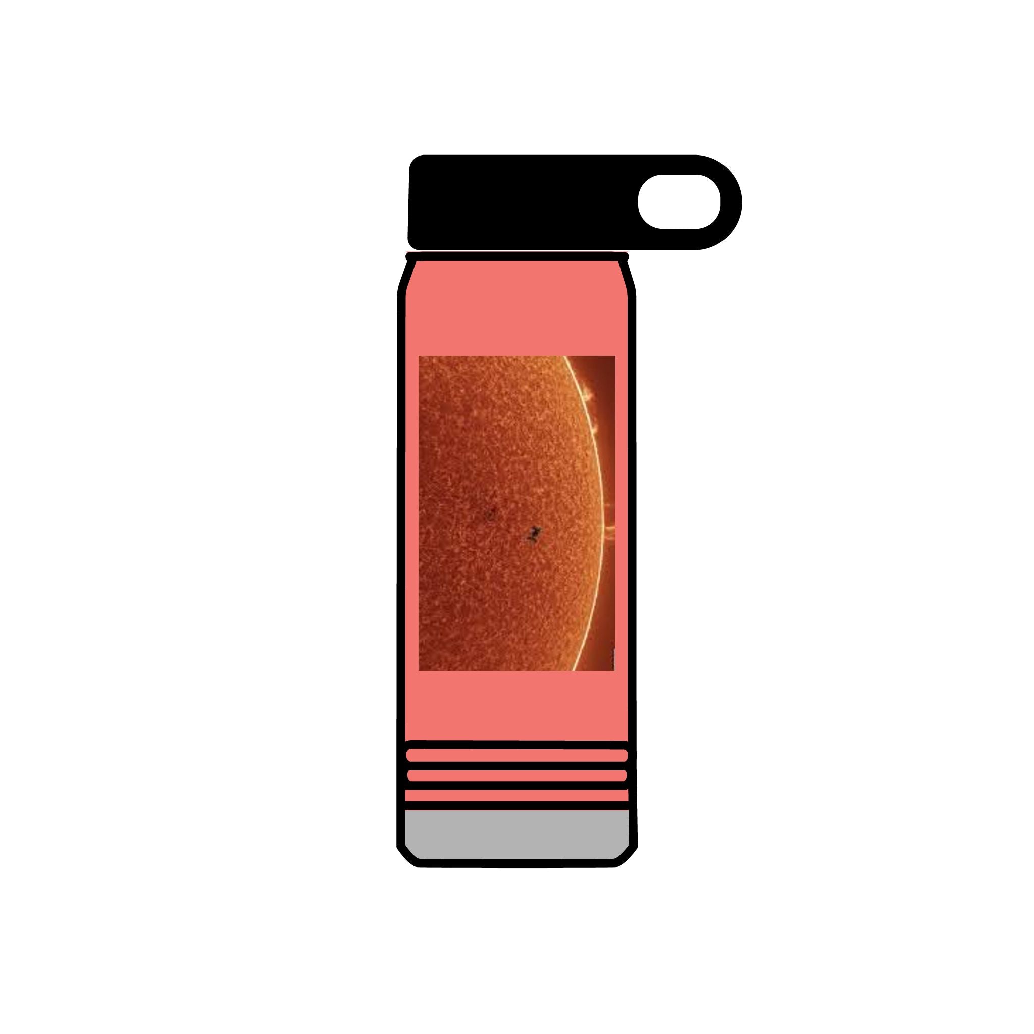 Sun Surface Photograph Water Bottle | Solar Sunspot 20oz