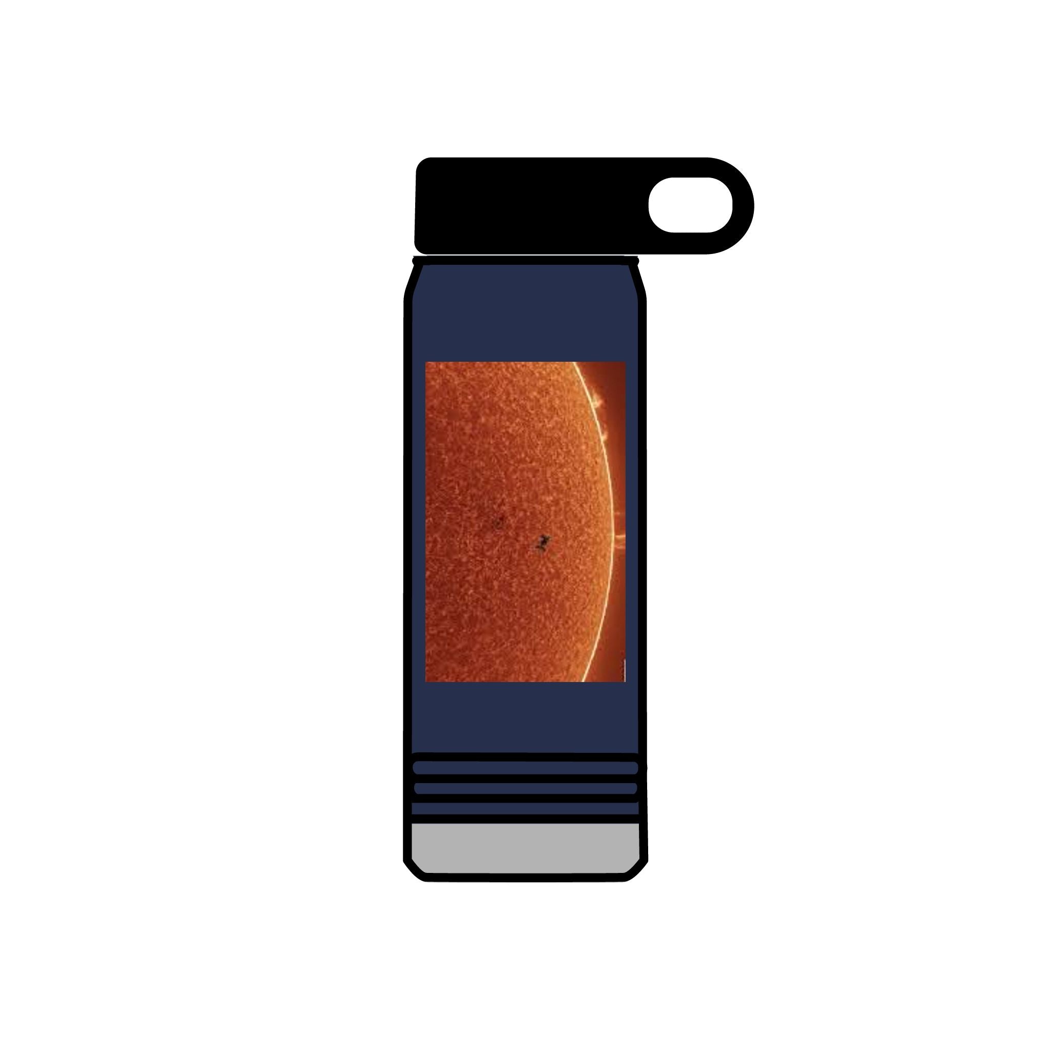 Sun Surface Photograph Water Bottle | Solar Sunspot 20oz