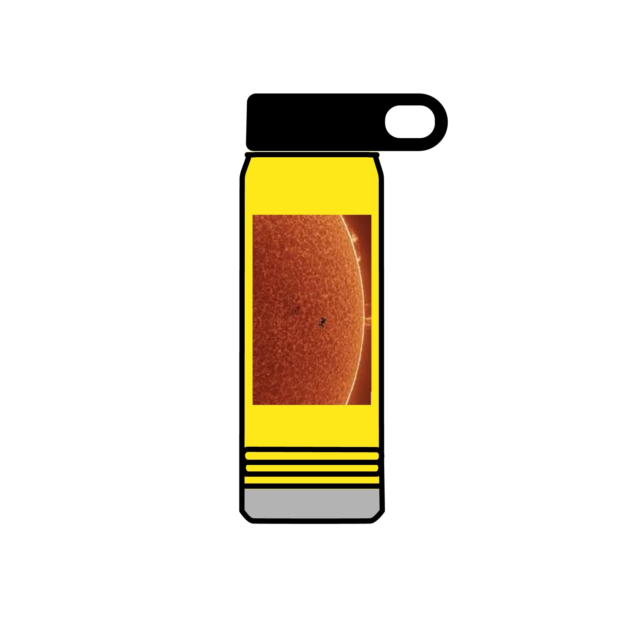 Sun Surface Photograph Water Bottle | Solar Sunspot 20oz