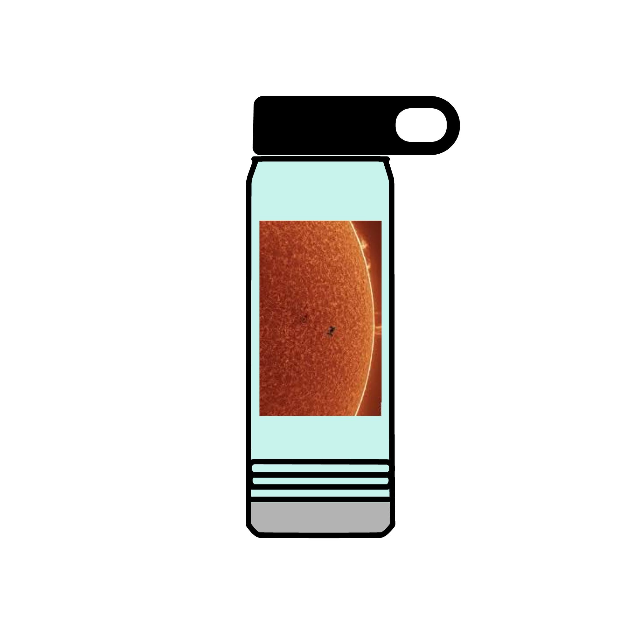 Sun Surface Photograph Water Bottle | Solar Sunspot 20oz