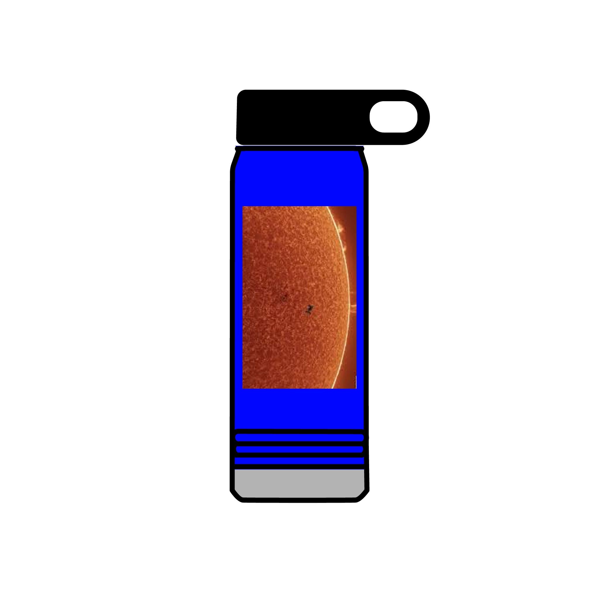 Sun Surface Photograph Water Bottle | Solar Sunspot 20oz