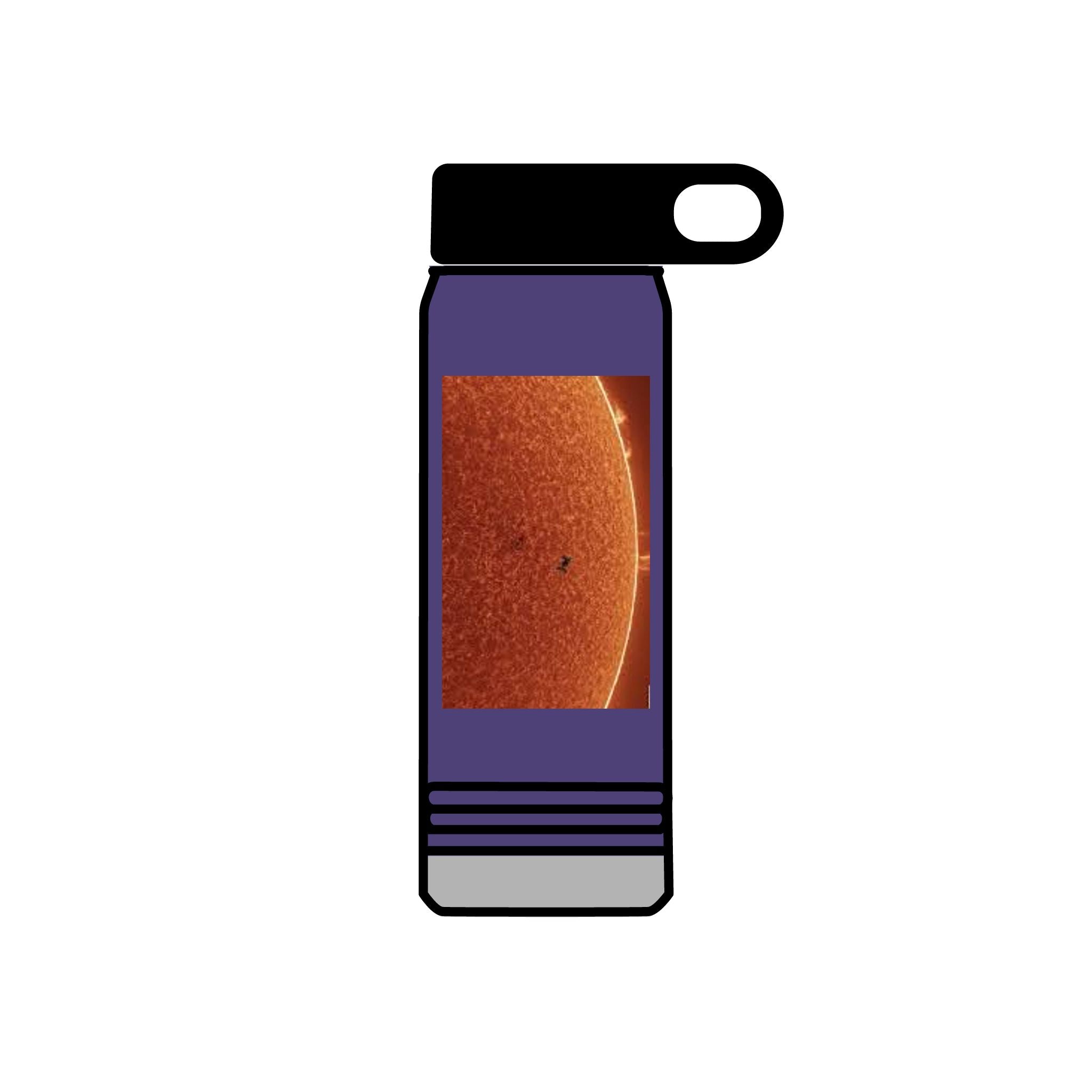 Sun Surface Photograph Water Bottle | Solar Sunspot 20oz