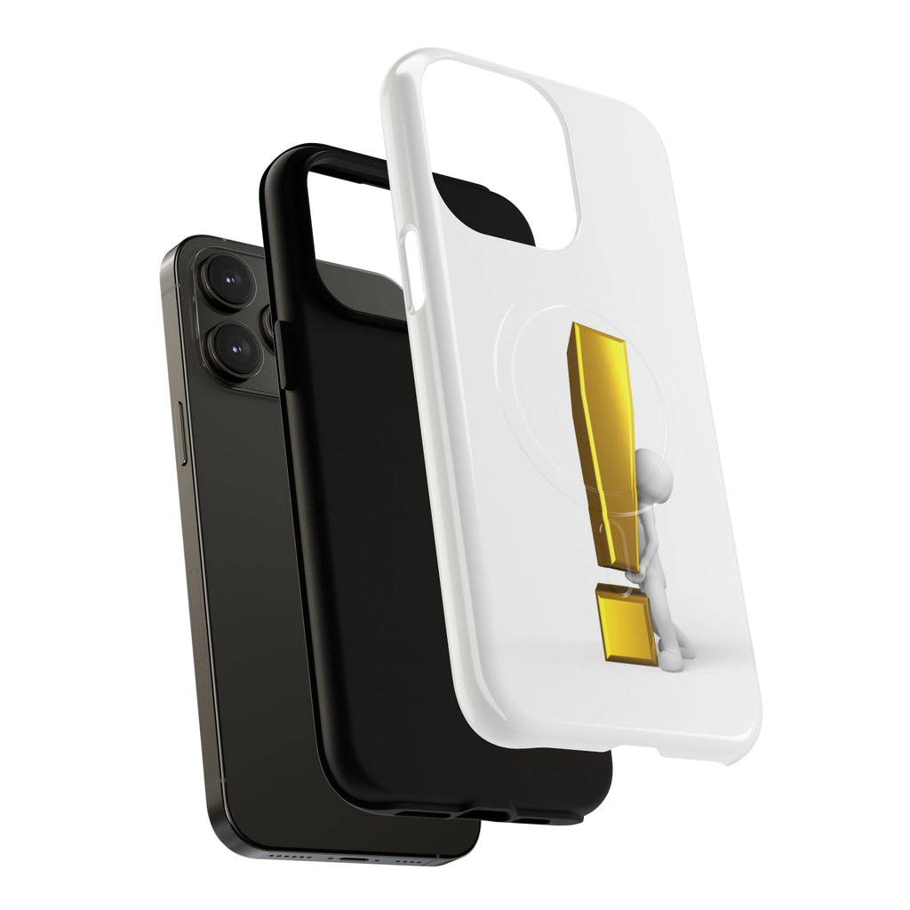 Gold Exclamation Mark Phone Case | Tough Magnetic Case