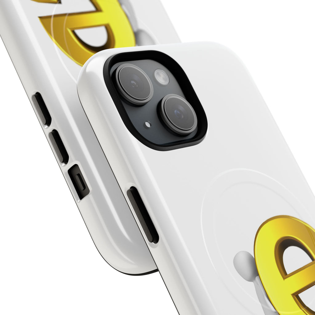 3D Gold Letter E Phone Case | Tough Magnetic Case