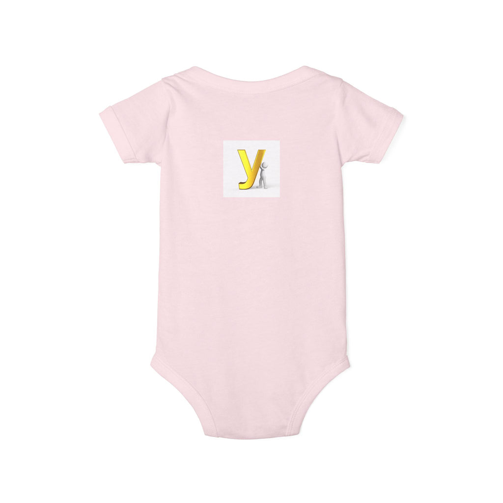 Yellow Letter Y Initial Onesie | Infant Jersey One Piece