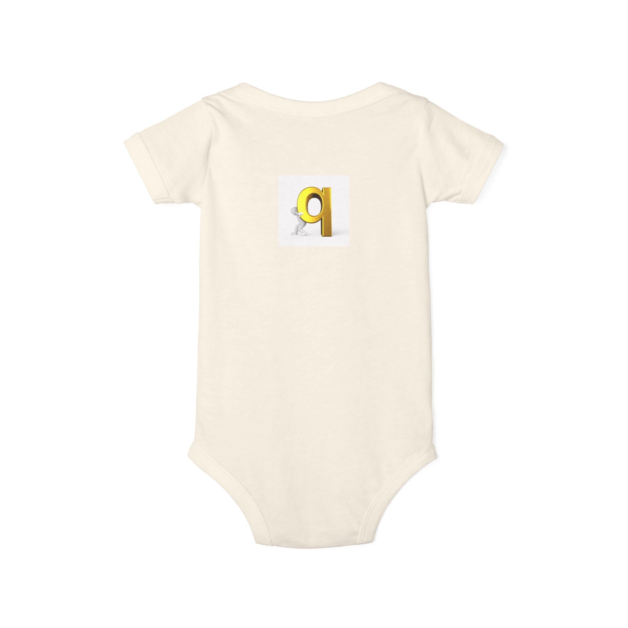 Letter q Illustration Onesie | Minimal Baby Bodysuit