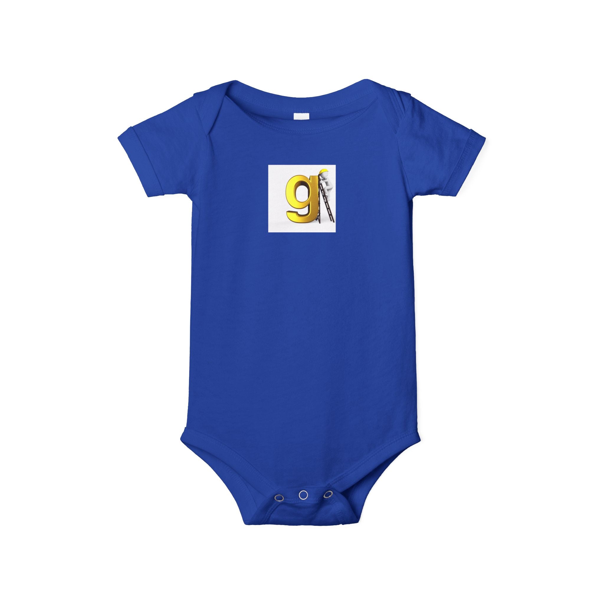 Body pour bébé lettre G jaune avec motif travailleur | Body pour bébé, initiale de l'alphabet