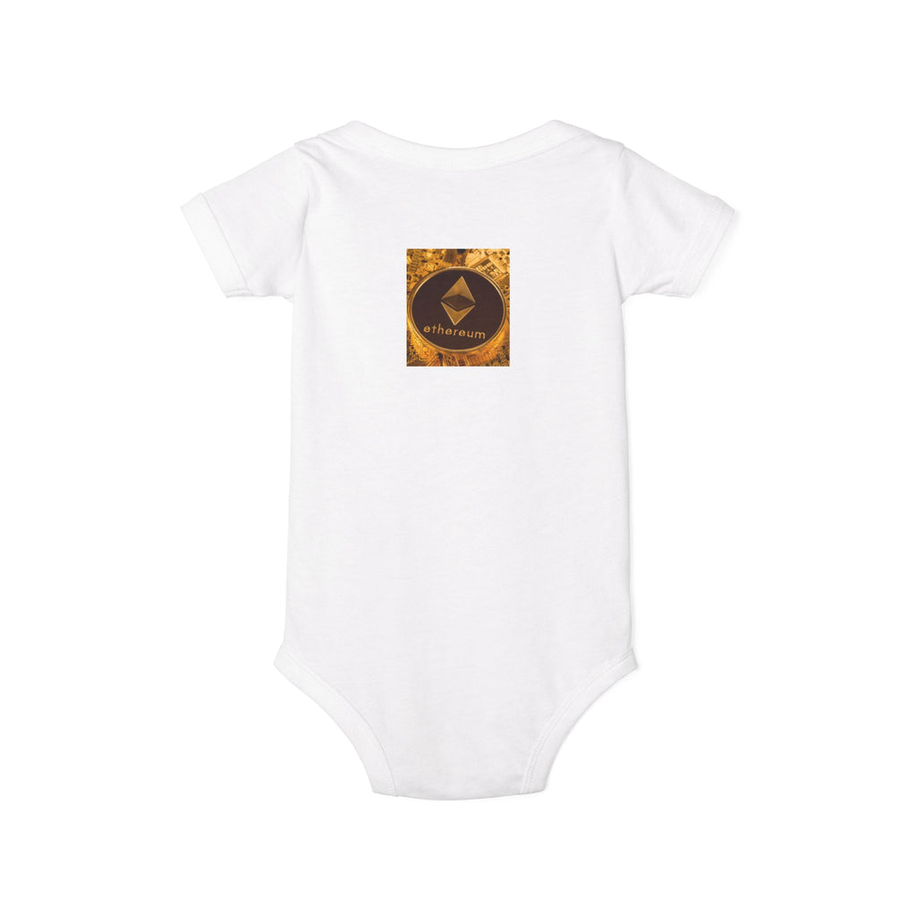 Ethereum Logo Infant Onesie | Crypto Baby Bodysuit
