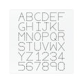 Dotted Alphabet & Numbers Car Magnet