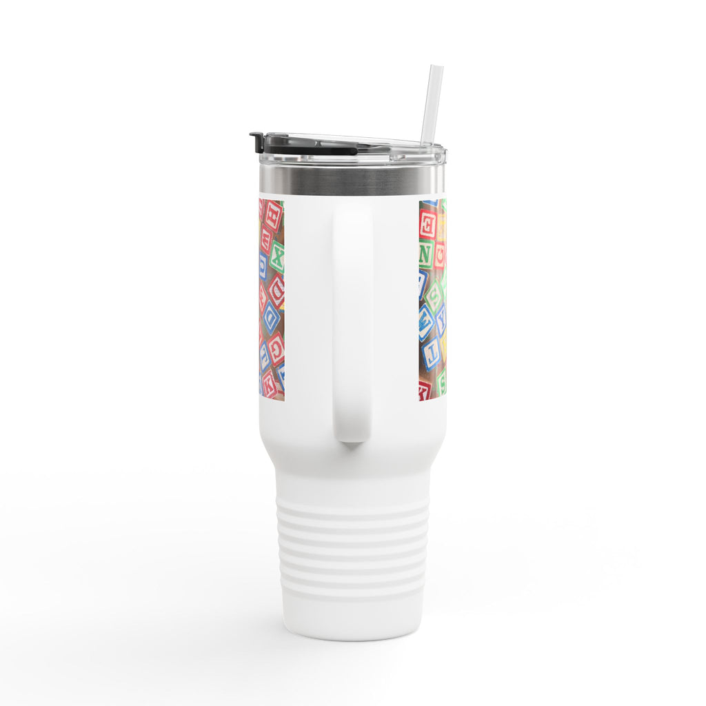 Colorful Alphabet Blocks Insulated Travel Mug | 40oz