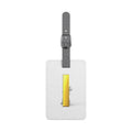 Minimalist Yellow Letter i Design Luggage Tag | Rectangle