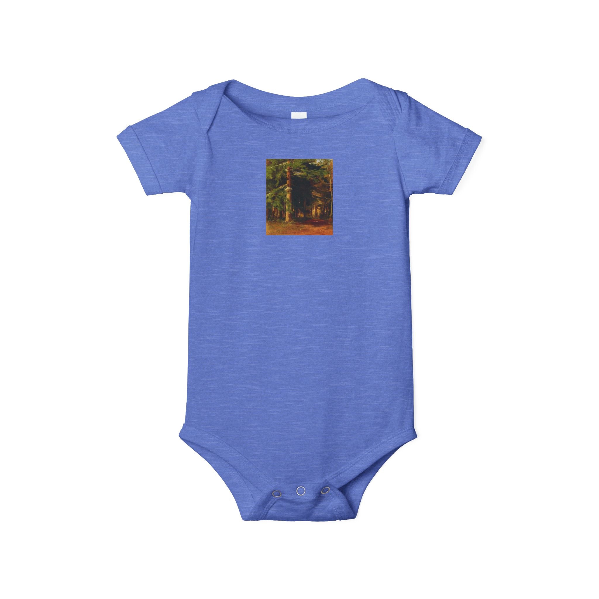 Body de bébé illustré Forêt boisée